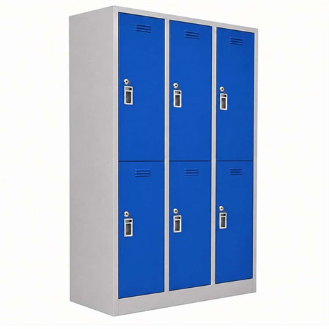 کمد فلزی شش درب دو رنگ K418